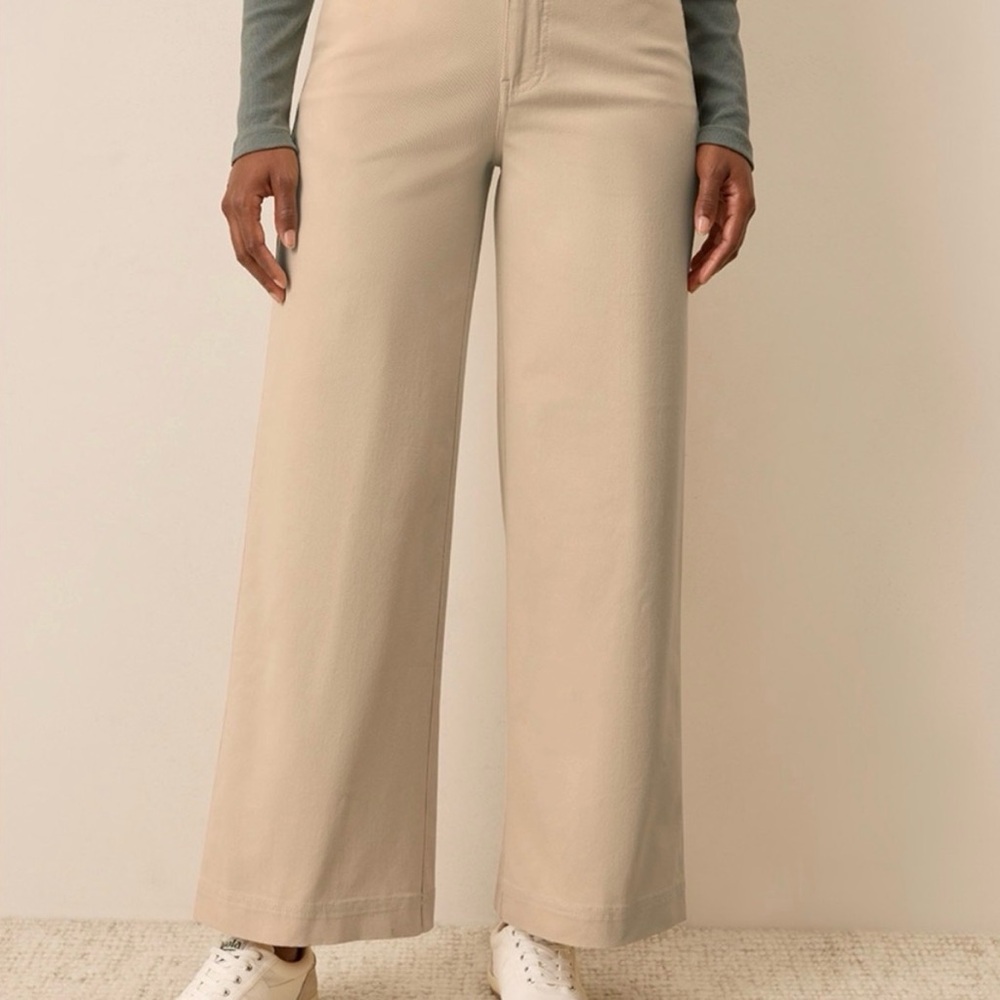 Pact women’s khaki denim pants 3X organic cotton